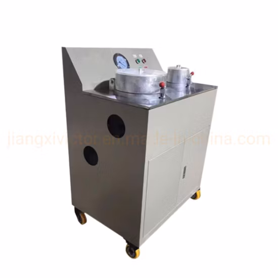 광석 탈수용 디스크 2개가 있는 실험실 진공 디스크 필터